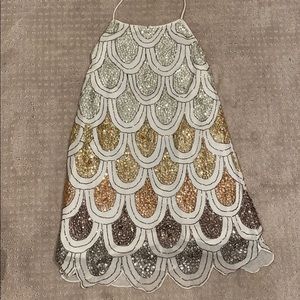 White sequin NBD dress